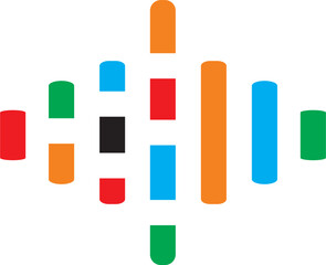 creative vector diagram design. creative music vector design. podcast vector design