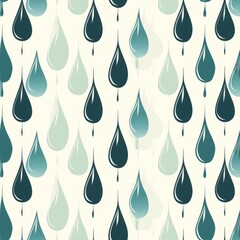 Soothing Raindrop Patterns, seamless pattern