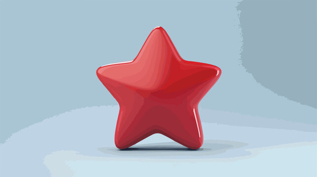 Star icon 3d render Flat vector
