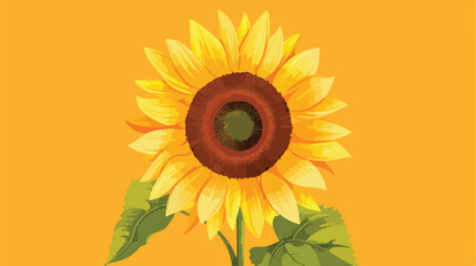 Sunflower vector editable eps Flat vector
