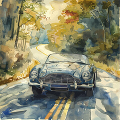 Illustration car Coloring page vector line art for book and drawing