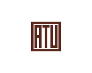 ATU logo design vector template