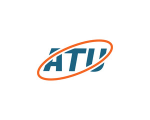 ATU logo design vector template