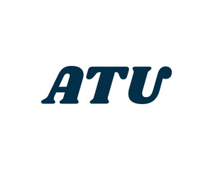 ATU logo design vector template