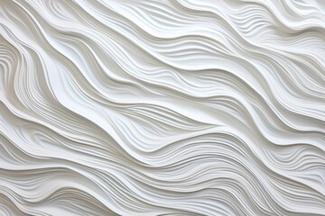 a white wall with wavy lines