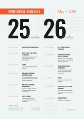 Conference Event Poster Flyer Template