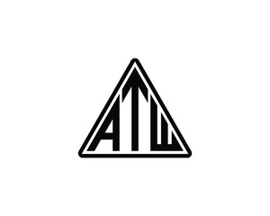 ATW logo design vector template