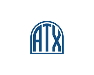 ATX logo design vector template