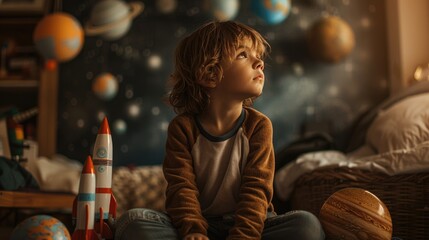 Playing Astronaut Amidst Model Rockets and Orbs, A Childhood Envisioning of Interstellar Voyages