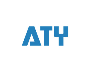 Obraz premium ATY logo design vector template