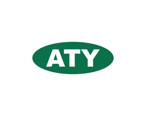 ATY logo design vector template