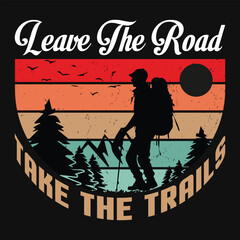 premium vector hiking template for tshirt