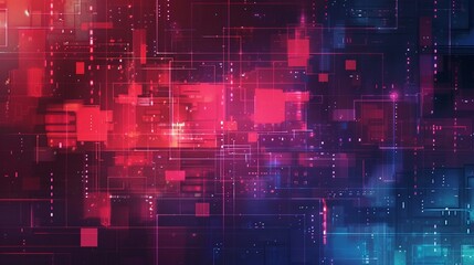 Obraz premium A seamless blend of digital and organic textures creating a dynamic background for a futuristic interface