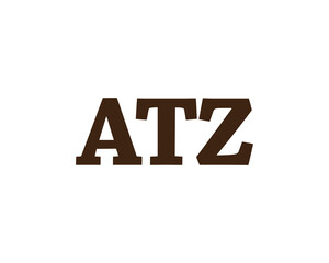 ATZ logo design vector template