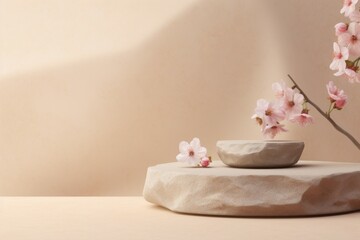 Fototapeta na wymiar Vase With Single Flower on Table