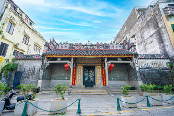 Hong Chan Kuan Temple. This Tao temple has been remarkably well preserved, they kept the original color. It is a piece of old Macau before it turn into Vegas of China
