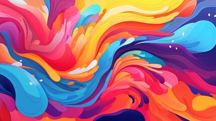 Craft a bold and artistic hero header for a creative agency, using vivid colors and dynamic, paint-like strokes that showcase the agency's creativity and energy 