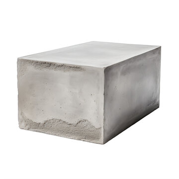 concrete block on a transparent background png isolated