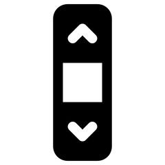 scrollbar icon, simple vector design