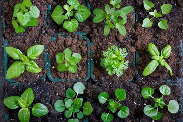 Variety of Plants Growing in Soil