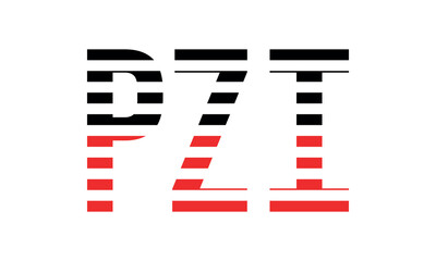 PZI three initial letter iconic line negative space minimal logo design vector template. monogram, abstract, wordmark, business, typography, minimalist, brand, company, flat, modern, unique, simple