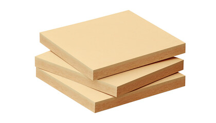 stack of cardboard boxes isolated on transparent background cutout
