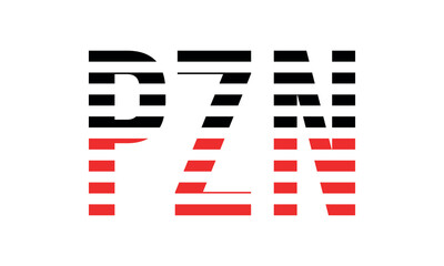 PZN three initial letter iconic line negative space minimal logo design vector template. monogram, abstract, wordmark, business, typography, minimalist, brand, company, flat, modern, unique, simple