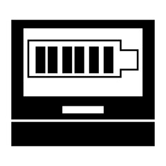 illustration of a full battery computer