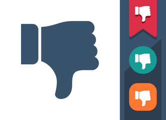 Thumbs Down Icon. Dislike, Thumb