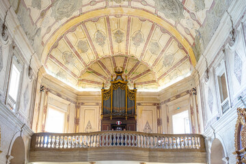 Rear nave and organ of the Royal and parish church of São Pedro de Ponta Delgada-São Miguel-Açores-Portugal
