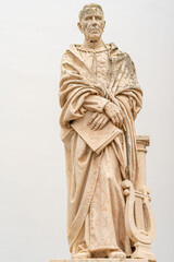Statue in honor of the sacred composer Joaquim Silvestre, Ponta Delgada-São...