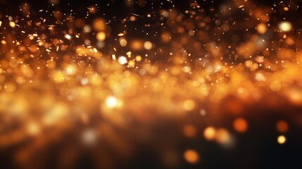 Abstract looping motion background with flying particles.