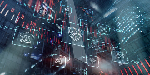 Data Cyber Security system Shield Protection Verification Icon