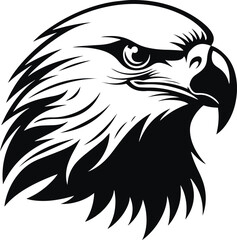 Obraz premium Eagle Head, eagle logo, American eagle, Vector Illustration on a white background