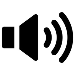 loud icon, simple vector design