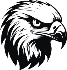 Obraz premium Eagle Head, eagle logo, American eagle, Vector Illustration on a white background