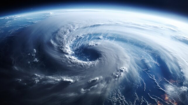 hurricane view from space,Hurricane as seen from space. 