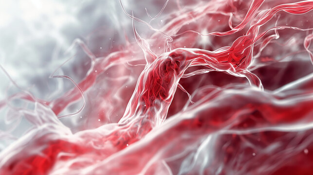  nets representing of white clots in human body