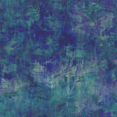 Abstract floral dark blue pattern seamless marble repeating distorted textured background paint, artistic design 