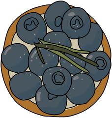 Blueberries tart 
