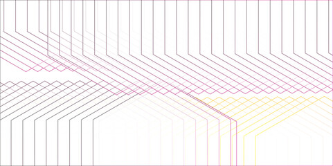 Abstract Multicolor Stripes background design with layers of Geometric shapes with digital connection of lines vector futuristic digital landscape with lines Futuristic geometric shape realistic lines