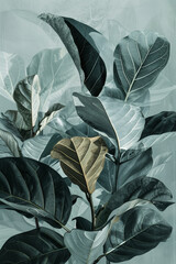 Botanical Illustration Print IV in Dre's Style