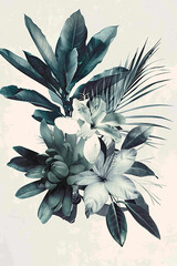 Artistic Flora Wall Art: Dre's Style Botanical Print IV
