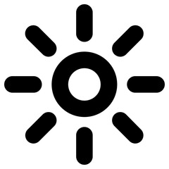 sun icon, simple vector design - obrazy, fototapety, plakaty