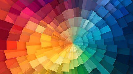 A vector representation of color theory in art.