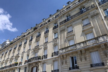 Obraz premium parisian real estate , haussmanian building facade