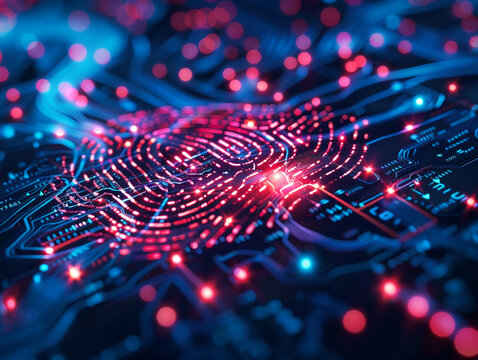 Transaction security hologram scanning fingerprint in ultrahigh definition secure network background