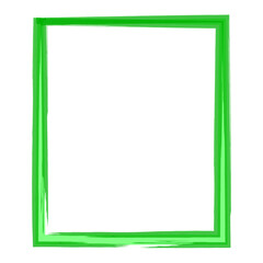 square frame in spring, pastel or watercolor tones with sign painter style brushstrokes