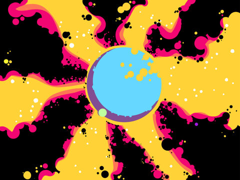 Genesis Crackle: The Dawn of Creation in Cosmic Crackle Style