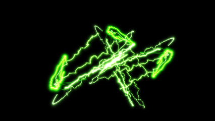 lightning thunder on background